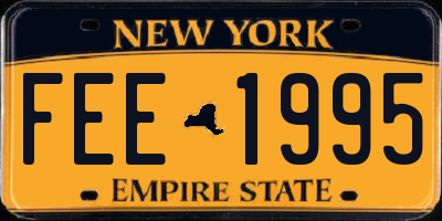 NY license plate FEE1995