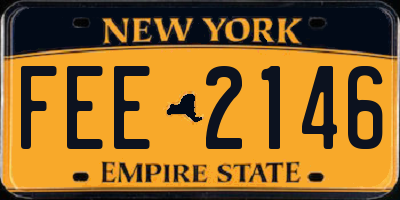 NY license plate FEE2146