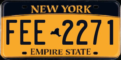 NY license plate FEE2271