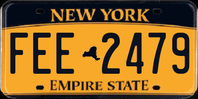 NY license plate FEE2479
