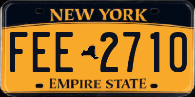 NY license plate FEE2710