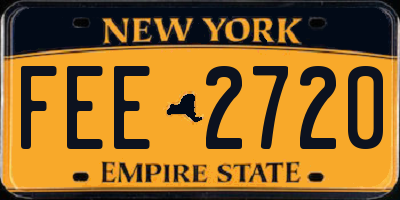 NY license plate FEE2720