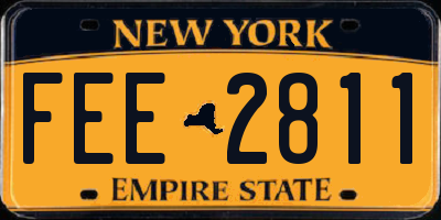 NY license plate FEE2811