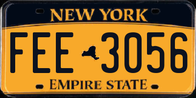 NY license plate FEE3056