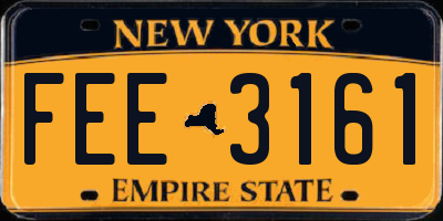 NY license plate FEE3161