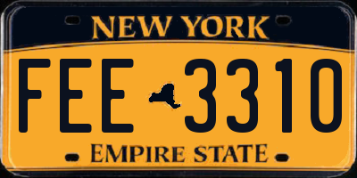 NY license plate FEE3310