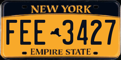 NY license plate FEE3427