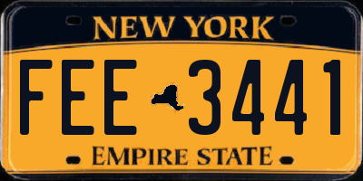 NY license plate FEE3441