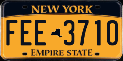 NY license plate FEE3710