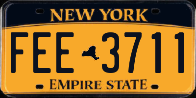 NY license plate FEE3711