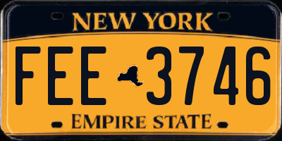 NY license plate FEE3746