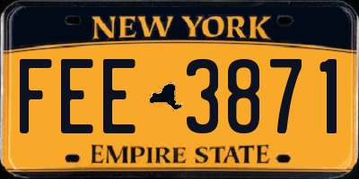 NY license plate FEE3871