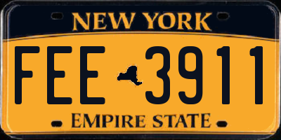 NY license plate FEE3911