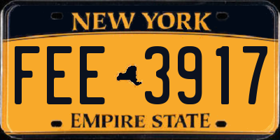 NY license plate FEE3917