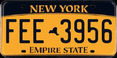 NY license plate FEE3956