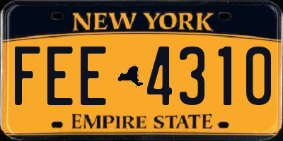 NY license plate FEE4310