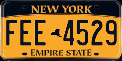 NY license plate FEE4529