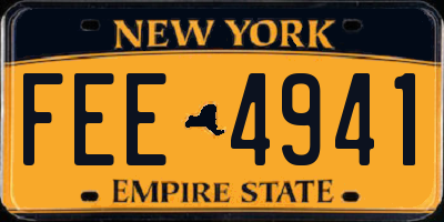 NY license plate FEE4941