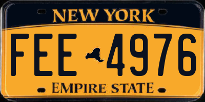 NY license plate FEE4976