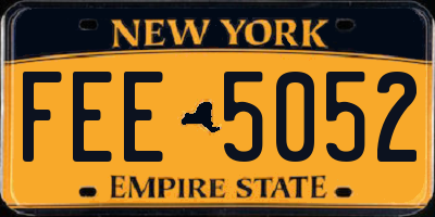 NY license plate FEE5052
