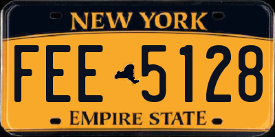 NY license plate FEE5128