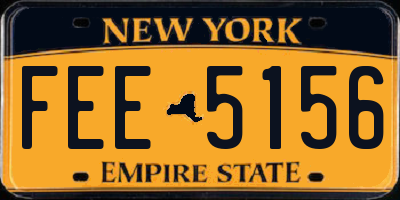 NY license plate FEE5156