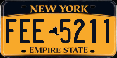 NY license plate FEE5211