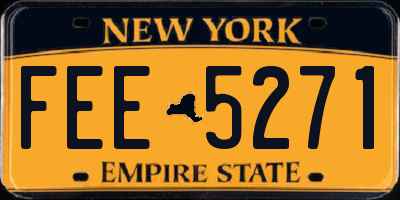 NY license plate FEE5271