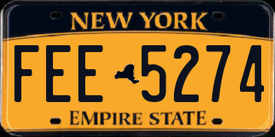 NY license plate FEE5274