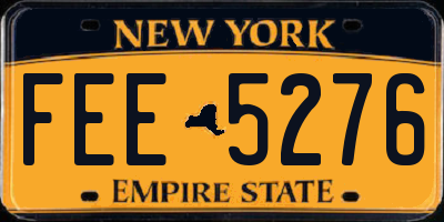 NY license plate FEE5276