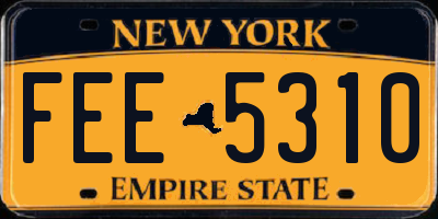NY license plate FEE5310