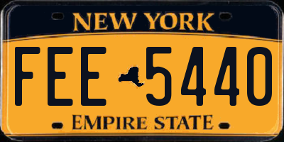 NY license plate FEE5440