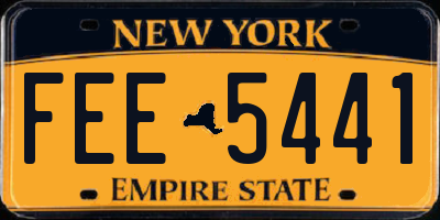 NY license plate FEE5441