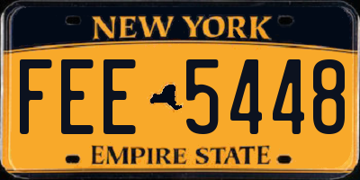 NY license plate FEE5448