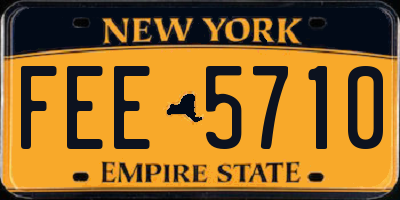 NY license plate FEE5710