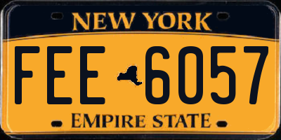 NY license plate FEE6057