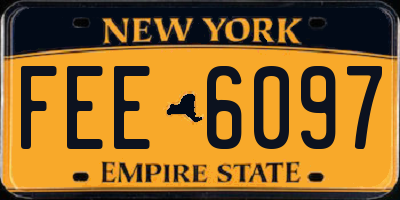 NY license plate FEE6097