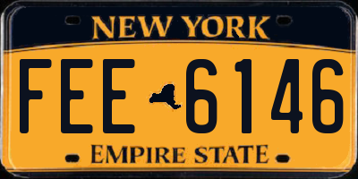 NY license plate FEE6146
