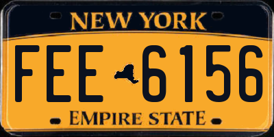 NY license plate FEE6156
