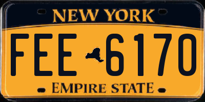 NY license plate FEE6170