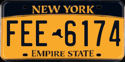 NY license plate FEE6174