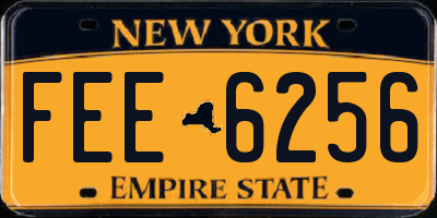 NY license plate FEE6256