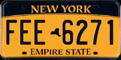 NY license plate FEE6271
