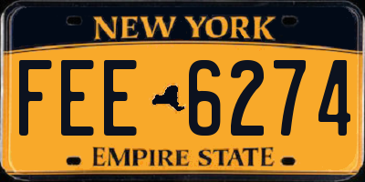 NY license plate FEE6274