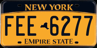 NY license plate FEE6277