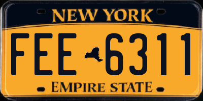 NY license plate FEE6311