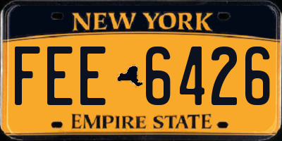 NY license plate FEE6426