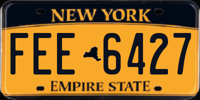 NY license plate FEE6427