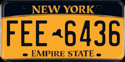 NY license plate FEE6436