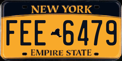 NY license plate FEE6479